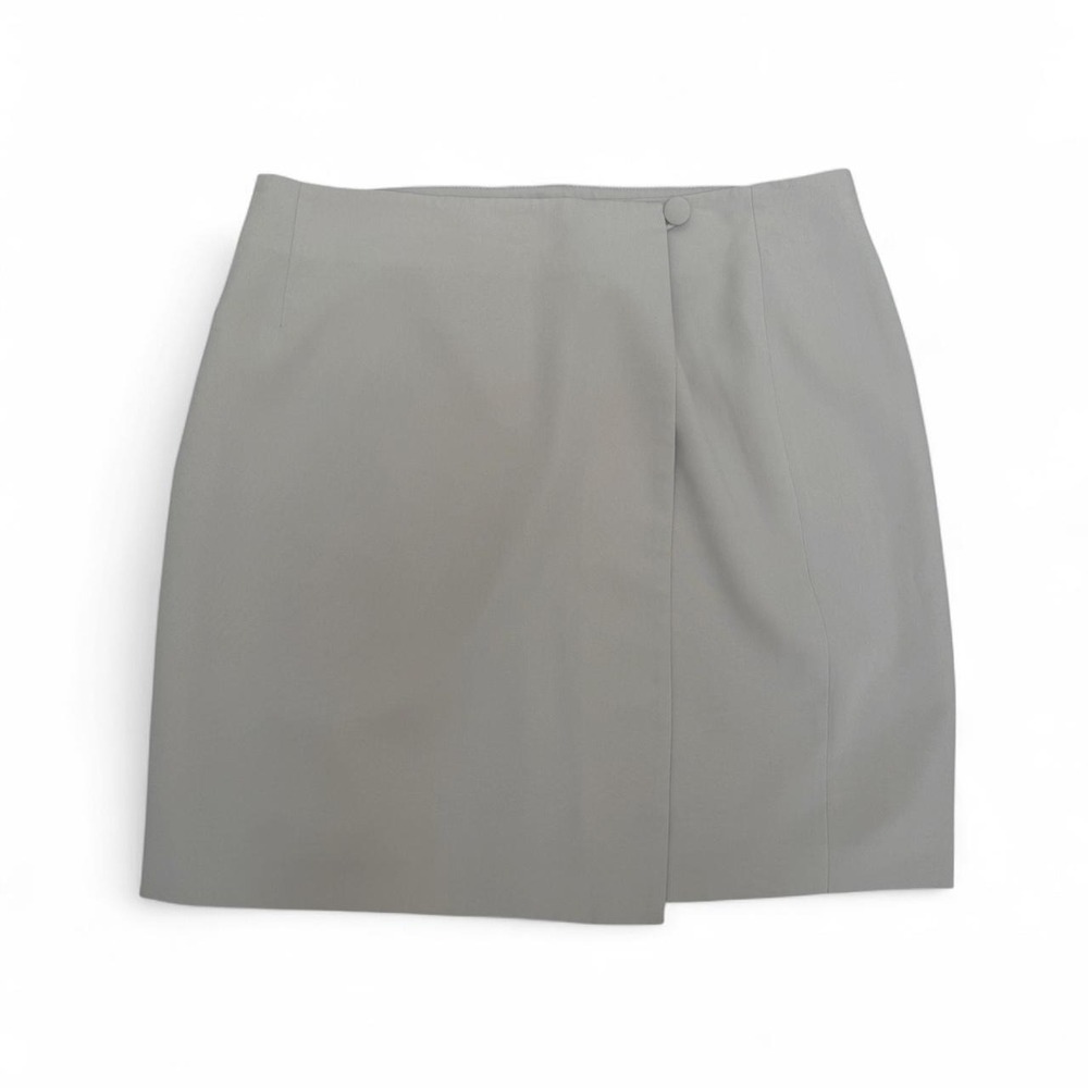 Vintage Geoffrey Beene Sport Birch Cream Beige Wrap Pencil Skirt Size 14